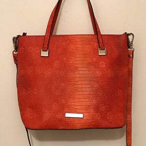 Christian Siriano Small Orange Shoulder Bag